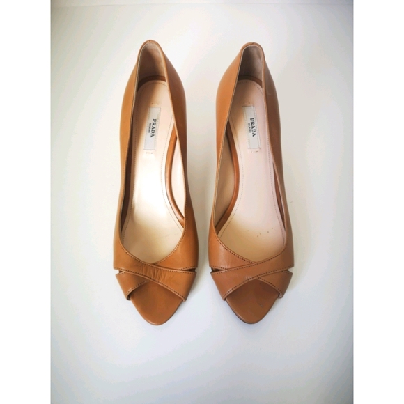 Prada Shoes - Prada Peep Toe Heels